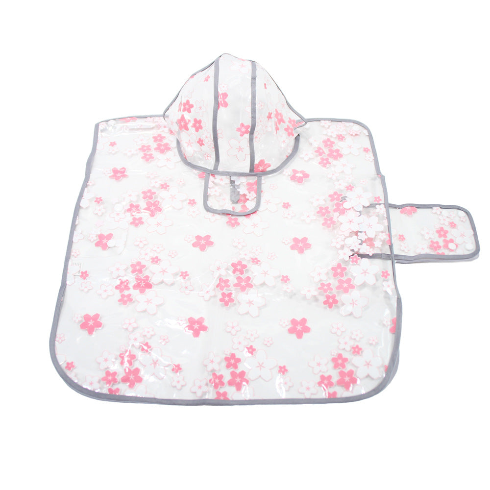 Dog Transparent Waterproof Raincoat Hooded Pet Rain Poncho