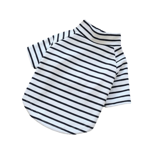 Dog Striped T-Shirt Polyester Pet Casual Shirt
