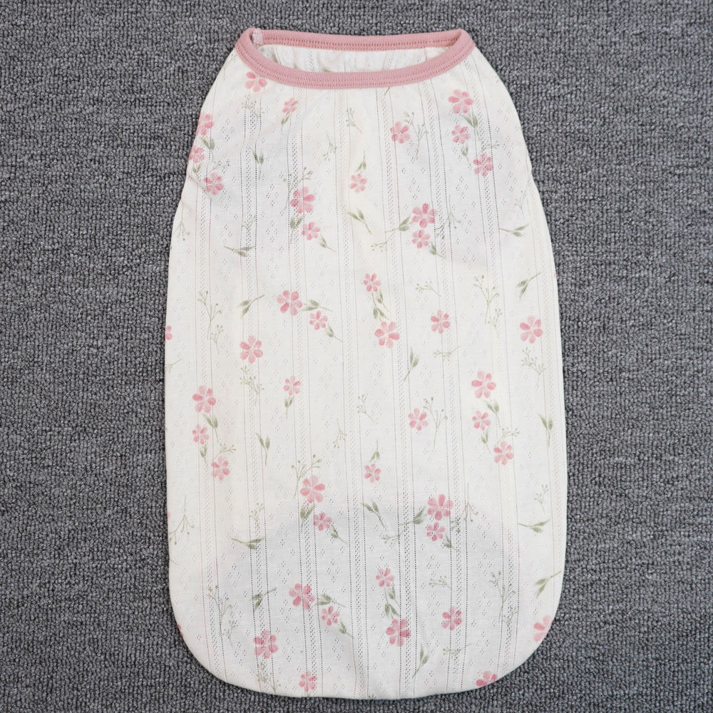 Dog Cotton Vest Pet Printed Sleeveless Shirt