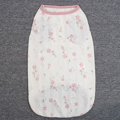 Dog Cotton Vest Pet Printed Sleeveless Shirt