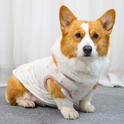Dog Cotton Vest Pet Printed Sleeveless Shirt