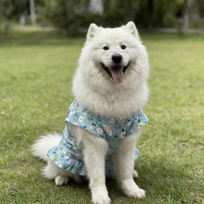Dog Printed Vest Polyester Sleeveless Pet Shirt