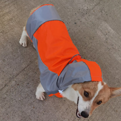 Dog Waterproof Raincoat Reflective Pet Rain Jacket