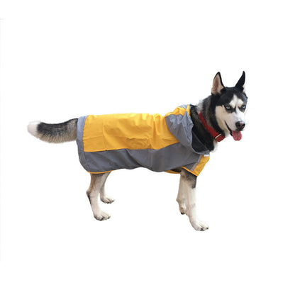 Dog Waterproof Raincoat Reflective Pet Rain Jacket