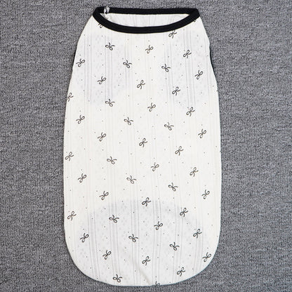 Dog Cotton Vest Pet Printed Sleeveless Shirt