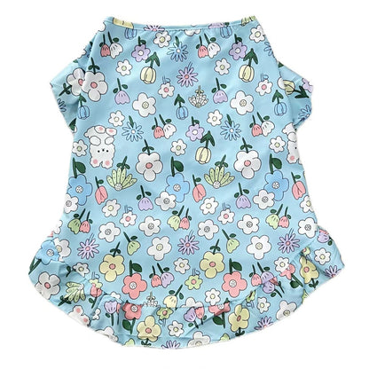 Dog Printed Vest Polyester Sleeveless Pet Shirt