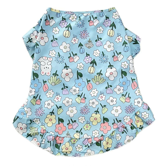 Dog Printed Vest Polyester Sleeveless Pet Shirt