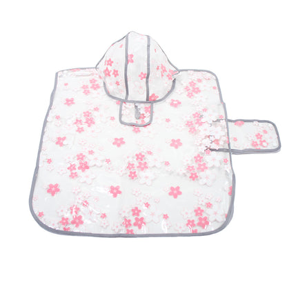 Dog Transparent Waterproof Raincoat Hooded Pet Rain Poncho