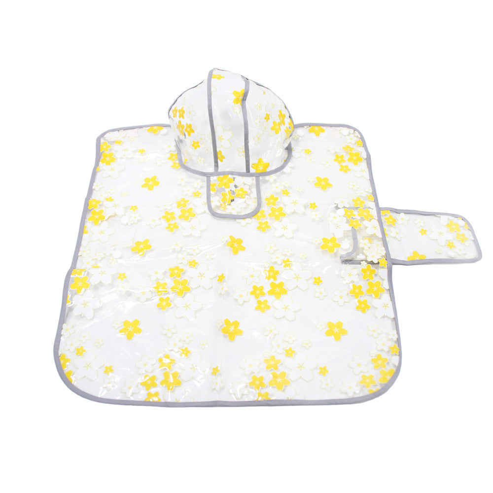 Dog Transparent Waterproof Raincoat Hooded Pet Rain Poncho