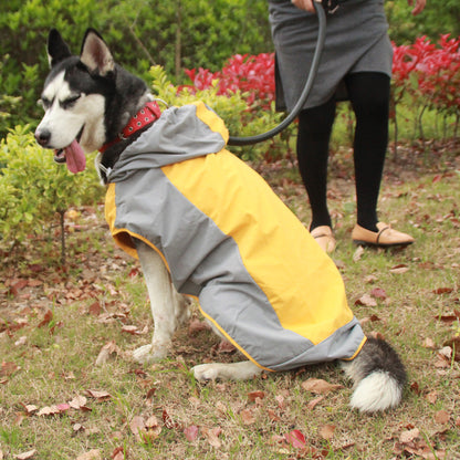 Dog Waterproof Raincoat Reflective Pet Rain Jacket
